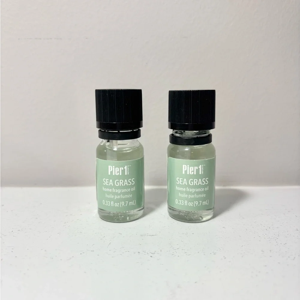 Pier 1 Sea Grass Fragrance Oil Set .33 Fl Oz